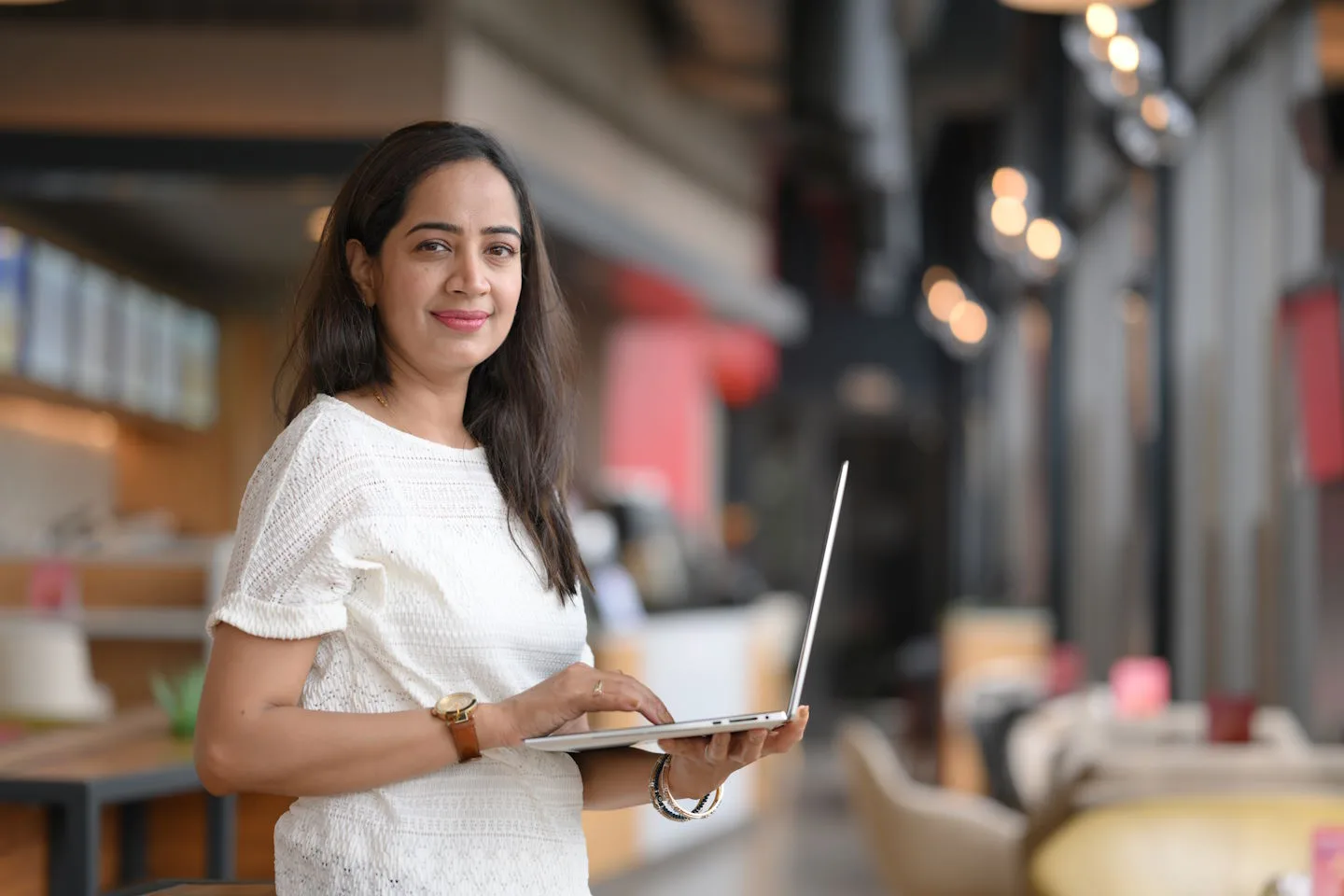 Aashima in a relaxed setting